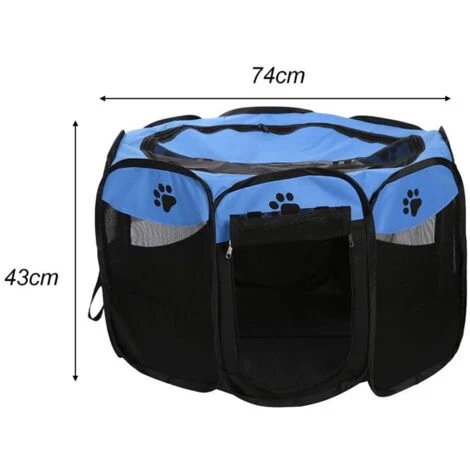 VERSAILLESFR Parc Chien Enclos Etanche Pliable Portable Parc Pour Animaux De Compagnie En Plein Air Oxford Exercice Tente Maison Pour Chiens Chats Lapins, Versailles 5 VERSAILLESFR Parc Chien Enclos Etanche Pliable Portable Parc Pour Animaux De Compagnie En Plein Air Oxford Exercice Tente Maison Pour Chiens Chats Lapins, Versailles – Image 5