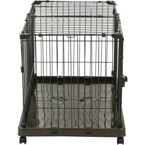 Iris Ohyama, PetrolScooter STS-600TY Parc à Roulettes Pour Chien Et Chat Marron 3 Iris Ohyama, PetrolScooter STS-600TY Parc à Roulettes Pour Chien Et Chat Marron – Image 3