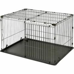 Iris Ohyama, Parc Pour Animaux De Compagnie Cage Sur Roues Avec Arrêt De Roulette Et Toit Dédié Pour Chats Et Chiens - Wire Pet Play Cage STS-1200T, Marron -Niche, chenil, enclos et parc pour chien Soldes 2022 51005010 3
