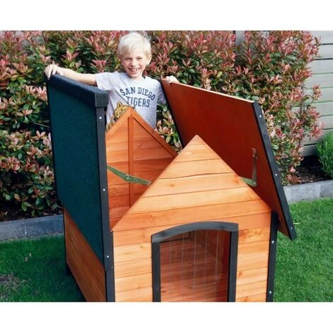 BB LOISIR Niche Chien En Bois Moderne De Haute Qualité BALU Taille L 99 X 87 X 82,5cm 2 BB LOISIR Niche Chien En Bois Moderne De Haute Qualité BALU Taille L 99 X 87 X 82,5cm – Image 2