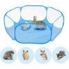 Stylo Jeu Pliable Portable Petits Animaux Avec Sac Rangement,Respirante Tente Cage Clôture D'exercice Pour Animaux Cochon D'Inde,Lapins,Hamster,Chinchillas,hérissons,Chats（bleue）, Fontainebleau