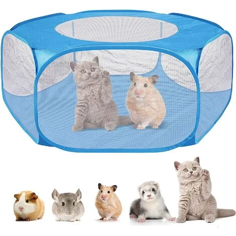 TANABATA Parc à Animaux Pliable Parc à Chiots. Parc Enclos Pour Chien Interieur Extérieur Tente Pour Animaux De Compagnie. Imperméable Et Respirant. Pour Chats Lapins Hamsters Chinchillas Hérisson (Bleu) 1 TANABATA Parc à Animaux Pliable Parc à Chiots. Parc Enclos Pour Chien Interieur Extérieur Tente Pour Animaux De Compagnie. Imperméable Et Respirant. Pour Chats Lapins Hamsters Chinchillas Hérisson (Bleu)
