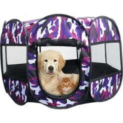 TANABATA Parc Portable Pliable En Maille Pour Animal Domestique 8 Panneaux