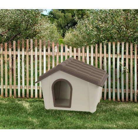 Dmora Niche En Polypropylène Pour Usage Extérieur Ou Intérieur, Maison De Chien Ou Chats, 100% Made In Italy, 98x78h75 Cm, Couleur Beige 1 Dmora Niche En Polypropylène Pour Usage Extérieur Ou Intérieur, Maison De Chien Ou Chats, 100% Made In Italy, 98x78h75 Cm, Couleur Beige