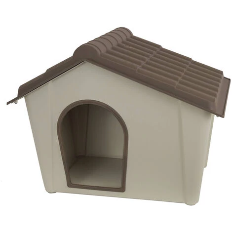 Dmora Niche En Polypropylène Pour Usage Extérieur Ou Intérieur, Maison De Chien Ou Chats, 100% Made In Italy, 98x78h75 Cm, Couleur Beige 2 Dmora Niche En Polypropylène Pour Usage Extérieur Ou Intérieur, Maison De Chien Ou Chats, 100% Made In Italy, 98x78h75 Cm, Couleur Beige – Image 2