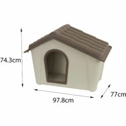 Dmora Niche En Polypropylène Pour Usage Extérieur Ou Intérieur, Maison De Chien Ou Chats, 100% Made In Italy, 98x78h75 Cm, Couleur Beige 5 Dmora Niche En Polypropylène Pour Usage Extérieur Ou Intérieur, Maison De Chien Ou Chats, 100% Made In Italy, 98x78h75 Cm, Couleur Beige -Niche, chenil, enclos et parc pour chien Soldes 2022 51647215 3