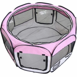 HALOYO Parc Pour Chien Chat Pliable,Pet House Tent Pliable ,Pet Chiot Chien Rose -Niche, chenil, enclos et parc pour chien Soldes 2022 51649997 4