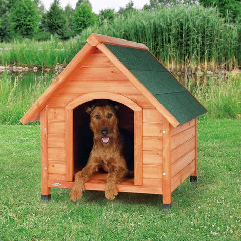 Niche Cottage. M. 77 × 82 × 88 Cm. Pour Chiens Type Schnauzer Moyen - Animallparadise - Marron 2 Niche Cottage. M. 77 × 82 × 88 Cm. Pour Chiens Type Schnauzer Moyen - Animallparadise - Marron – Image 2