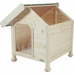 Niche En Bois Chalet, Taille Small Dimension Ext 73 X 77 X 72 Cm De Hauteur Niche Chien - Animallparadise - Marron -Niche, chenil, enclos et parc pour chien Soldes 2022 51740749 3