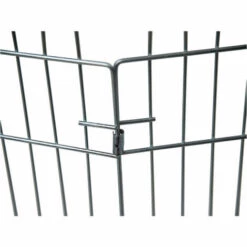 Parc Hexagonal Avec Filet 76 X 61 Cm Pour Chiot Et Grand Rongeurs - Vadigran - Gris -Niche, chenil, enclos et parc pour chien Soldes 2022 51744299 5