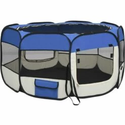 YOUTHUP Parc Pliable Pour Chien Avec Sac De Transport Bleu 125x125x61cm - Bleu 8 YOUTHUP Parc Pliable Pour Chien Avec Sac De Transport Bleu 125x125x61cm - Bleu -Niche, chenil, enclos et parc pour chien Soldes 2022 51883062 4