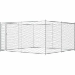 Topdeal Chenil Extérieur Pour Chiens 383x383x185 Cm