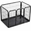Topdeal Parc Pour Chiots Acier 91,5x59x61 Cm