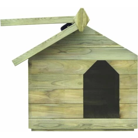 Topdeal Niche De Jardin Avec Toit Ouvrant Bois De Pin Imprégné 5 Topdeal Niche De Jardin Avec Toit Ouvrant Bois De Pin Imprégné – Image 5