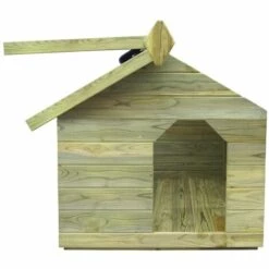 Topdeal Niche De Jardin Avec Toit Ouvrant En Bois De Pin Imprégné -Niche, chenil, enclos et parc pour chien Soldes 2022 52091341 4