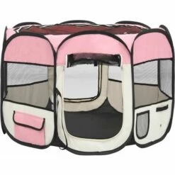Topdeal Parc Pour Chiens Pliable Avec Sac De Transport Rose 90x90x58 Cm FF171009_FR 9 Topdeal Parc Pour Chiens Pliable Avec Sac De Transport Rose 90x90x58 Cm FF171009_FR -Niche, chenil, enclos et parc pour chien Soldes 2022 52094343 5