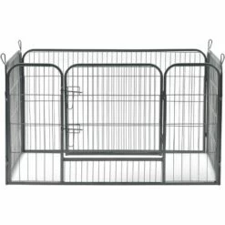 HELLOSHOP26 Enclos Parc Pour Animaux De Compagnie Chiot Lapin Avec 4 Panneaux Et Porte Intérieur Extérieur Avec Double Verrouillage 125 X 85 X 70 Cm Acier Argenté - Argenté 7 HELLOSHOP26 Enclos Parc Pour Animaux De Compagnie Chiot Lapin Avec 4 Panneaux Et Porte Intérieur Extérieur Avec Double Verrouillage 125 X 85 X 70 Cm Acier Argenté - Argenté -Niche, chenil, enclos et parc pour chien Soldes 2022 52103560 3