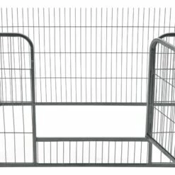 HELLOSHOP26 Enclos Parc Pour Animaux De Compagnie Chiot Lapin Avec 4 Panneaux Et Porte Intérieur Extérieur Avec Double Verrouillage 125 X 85 X 70 Cm Acier Argenté - Argenté 9 HELLOSHOP26 Enclos Parc Pour Animaux De Compagnie Chiot Lapin Avec 4 Panneaux Et Porte Intérieur Extérieur Avec Double Verrouillage 125 X 85 X 70 Cm Acier Argenté - Argenté -Niche, chenil, enclos et parc pour chien Soldes 2022 52103560 5