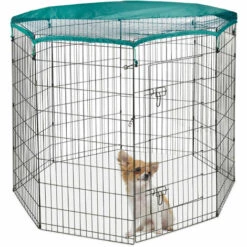 Relaxdays Enclos, Pliable, Avec Couvercle, Lapins, Cochons D’inde, Intérieur Et Extérieur, élevage, XXL, Noir