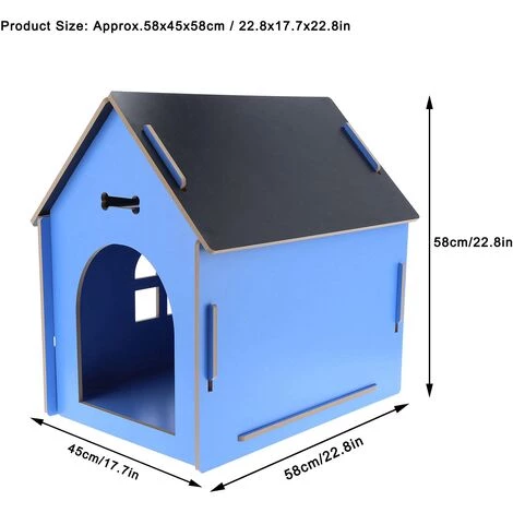 SZYB Dioche Maison Pour Animaux De Compagnie Niche En Bois Pour Chien En Bois Pour Abri Pour Animaux De Compagnie Pliable 2 SZYB Dioche Maison Pour Animaux De Compagnie Niche En Bois Pour Chien En Bois Pour Abri Pour Animaux De Compagnie Pliable – Image 2