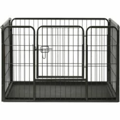 LITZEE Parc Pour Chiots Acier 91,5x59x61 Cm # 7 LITZEE Parc Pour Chiots Acier 91,5x59x61 Cm # -Niche, chenil, enclos et parc pour chien Soldes 2022 53659364 3