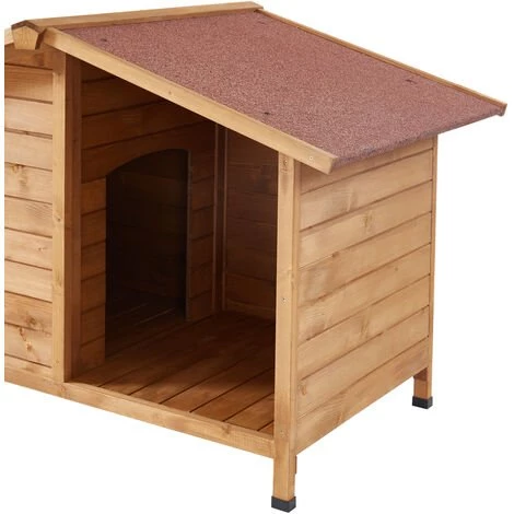 BEAU RIVAGE Niche Pour Chien IDCREX En Bois 137 X 86 X 87 Cm - Bois 4 BEAU RIVAGE Niche Pour Chien IDCREX En Bois 137 X 86 X 87 Cm - Bois – Image 4