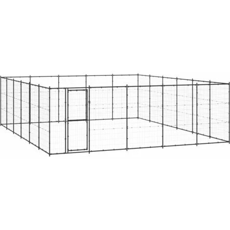 HELLOSHOP26 Chenil Extérieur Cage Enclos Parc Animaux Chien D'extérieur Pour Chiens Acier 36,3 M² 1 HELLOSHOP26 Chenil Extérieur Cage Enclos Parc Animaux Chien D'extérieur Pour Chiens Acier 36,3 M²