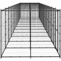 HELLOSHOP26 Chenil Extérieur Cage Enclos Parc Animaux Chien D'extérieur Pour Chiens Acier 29,04 M² -Niche, chenil, enclos et parc pour chien Soldes 2022 53834286 4