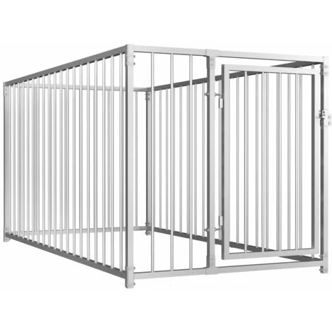 HELLOSHOP26 Chenil Extérieur Cage Enclos Parc Animaux Chien D'extérieur Pour Chiens 100 Cm 1 HELLOSHOP26 Chenil Extérieur Cage Enclos Parc Animaux Chien D'extérieur Pour Chiens 100 Cm