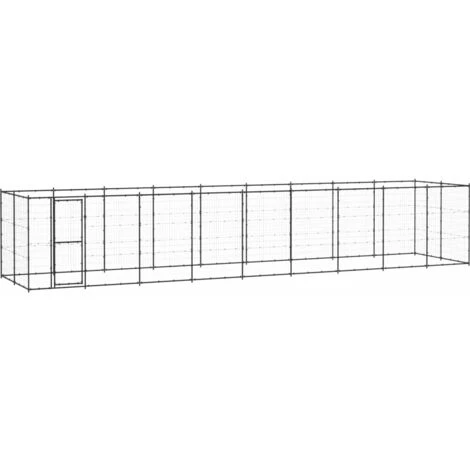 HELLOSHOP26 Chenil Extérieur Cage Enclos Parc Animaux Chien D'extérieur Pour Chiens Acier 21,78 M² 1 HELLOSHOP26 Chenil Extérieur Cage Enclos Parc Animaux Chien D'extérieur Pour Chiens Acier 21,78 M²