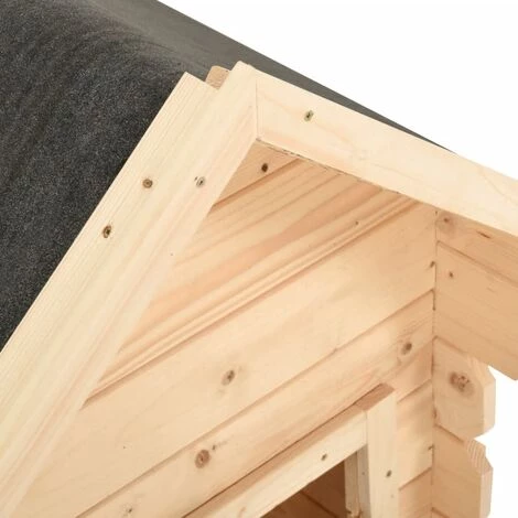 HELLOSHOP26 Niche Pour Chien 150 X 80 X 100 Cm Bois De Pin Massif 14 Mm - Bois 5 HELLOSHOP26 Niche Pour Chien 150 X 80 X 100 Cm Bois De Pin Massif 14 Mm - Bois – Image 5