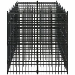 VidaXL Chenil D'extérieur Pour Chiens Acier 11,06 M² - Noir -Niche, chenil, enclos et parc pour chien Soldes 2022 54141491 3