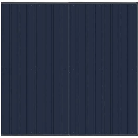 VidaXL Chenil D'extérieur Avec Toit Pour Chiens Acier 3,69 M² - Noir 5 VidaXL Chenil D'extérieur Avec Toit Pour Chiens Acier 3,69 M² - Noir – Image 5