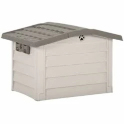 Hommoo Niche Pour Chiens Beige Et Marron 89x75x62 Cm -Niche, chenil, enclos et parc pour chien Soldes 2022 54149231 4