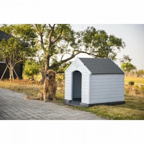 NOBEX Niche En Plastique - OLAF - 87.7 X 78.5 X 81.5cm - Toit Gris 1 NOBEX Niche En Plastique - OLAF - 87.7 X 78.5 X 81.5cm - Toit Gris