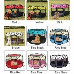 ECHOO Parc Pour Chien Pour Animaux De Compagnie - Tente Pliante Pour Animaux De Compagnie Tissu Oxford Portable Étanche Résistant Aux Rayures Octogonal Couverture D'ombre Amovible Petits Chiots/Chats,Rose 8 ECHOO Parc Pour Chien Pour Animaux De Compagnie - Tente Pliante Pour Animaux De Compagnie Tissu Oxford Portable Étanche Résistant Aux Rayures Octogonal Couverture D'ombre Amovible Petits Chiots/Chats,Rose -Niche, chenil, enclos et parc pour chien Soldes 2022 54293310 4