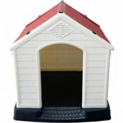 AUTRES Niche En Plastique OLAF - 87.7 X 78.5 X 81.5cm - Toit Rouge