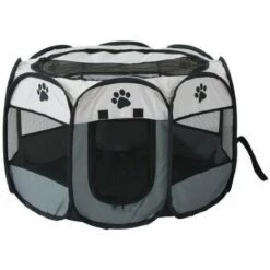 Clôture Pour Chien Couleur De Gris 72x45cm FUIENKO