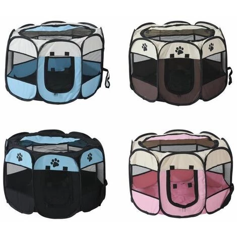 Clôture Pour Chien Couleur De Gris 72x45cm FUIENKO 2 Clôture Pour Chien Couleur De Gris 72x45cm FUIENKO – Image 2