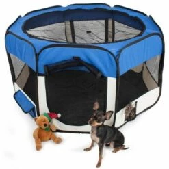 Enclos Pour Animaux De Compagnie Coleur De Bleu 47x61cmFUIENKO