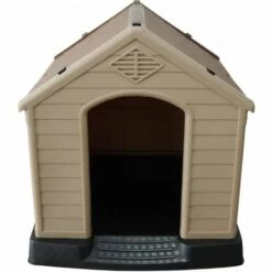 POILS & PLUMES CHIEN POIL & PLUMES - Niche En Plastique Pour Chien - OLAF - Mocha Et Chocolat - 73.6*66.5*69.5cm