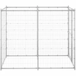 TRUE DEAL Chenil Extérieur Pour Chiens Acier Galvanisé 110x220x180 Cm -Niche, chenil, enclos et parc pour chien Soldes 2022 54483144 3