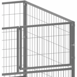 TRUE DEAL Chenil Argenté 100x100x70 Cm Acier 8 TRUE DEAL Chenil Argenté 100x100x70 Cm Acier -Niche, chenil, enclos et parc pour chien Soldes 2022 54487110 4