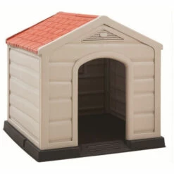 DOGSTYLE Niche Pour Chien DOGGY 92 X 90 X 89 Cm Polypropylène Confort Thermique Intérieure/Extérieure Montage Rapide