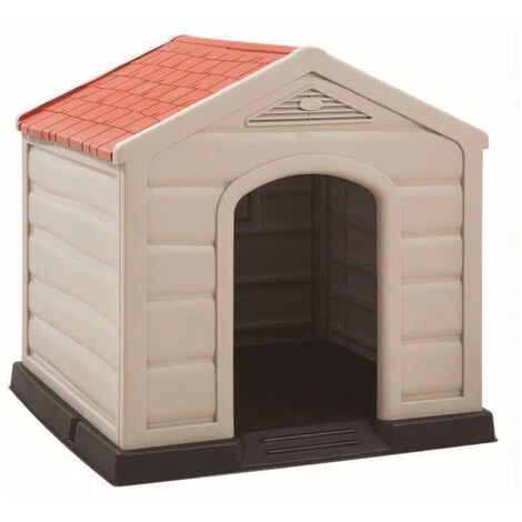 DOGSTYLE Niche Pour Chien DOGGY 92 X 90 X 89 Cm Polypropylène Confort Thermique Intérieure/Extérieure Montage Rapide 1 DOGSTYLE Niche Pour Chien DOGGY 92 X 90 X 89 Cm Polypropylène Confort Thermique Intérieure/Extérieure Montage Rapide