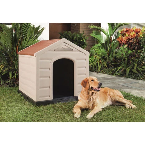 DOGSTYLE Niche Pour Chien DOGGY 92 X 90 X 89 Cm Polypropylène Confort Thermique Intérieure/Extérieure Montage Rapide 2 DOGSTYLE Niche Pour Chien DOGGY 92 X 90 X 89 Cm Polypropylène Confort Thermique Intérieure/Extérieure Montage Rapide – Image 2