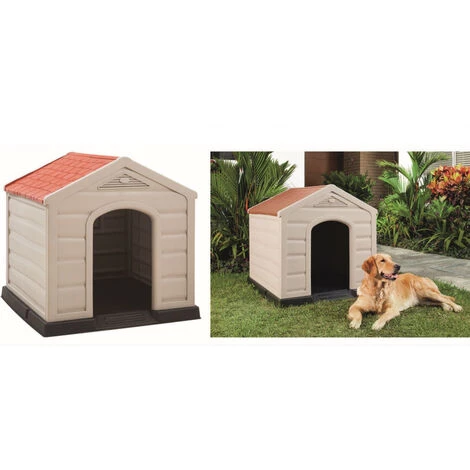 DOGSTYLE Niche Pour Chien DOGGY 92 X 90 X 89 Cm Polypropylène Confort Thermique Intérieure/Extérieure Montage Rapide 3 DOGSTYLE Niche Pour Chien DOGGY 92 X 90 X 89 Cm Polypropylène Confort Thermique Intérieure/Extérieure Montage Rapide – Image 3