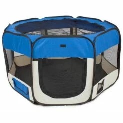 Enclos Pour Animaux Bleu 64cm X 50cm X 6cm FUIENKO -Niche, chenil, enclos et parc pour chien Soldes 2022 54939901 4