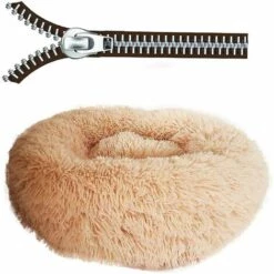 HANBING Chenil En Peluche Pour Animaux De Compagnie (marron Clair 40cm) -Niche, chenil, enclos et parc pour chien Soldes 2022 54995382 4