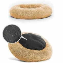 HANBING Chenil En Peluche Pour Animaux De Compagnie (marron Clair 40cm) -Niche, chenil, enclos et parc pour chien Soldes 2022 54995382 5